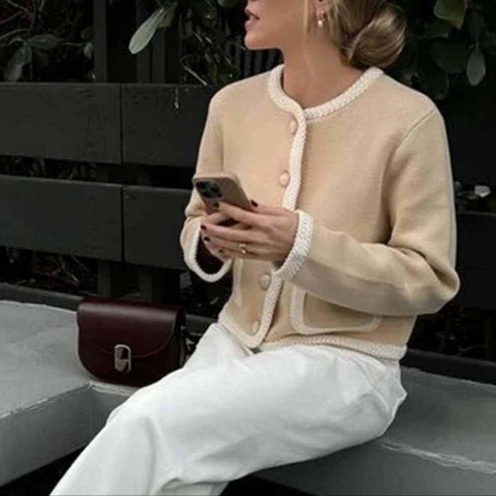 Slim O-neck Single Breasted Pockets Warm Coats Female 2024 - Picture 3 of 6